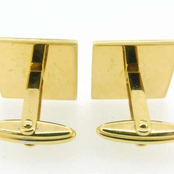 dunhill cuff d mark Silver & Gold Hardware Authentic USED T18333 - Picture 5 of 6